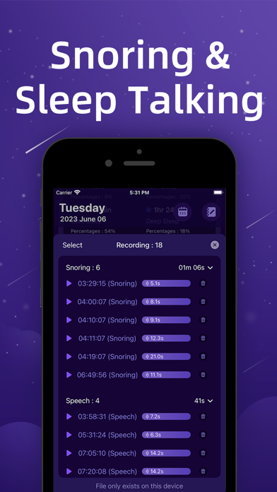 iSleeper: Sleep Tracker Screenshot