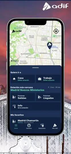 Captura de pantalla de Adif en iPhone 1