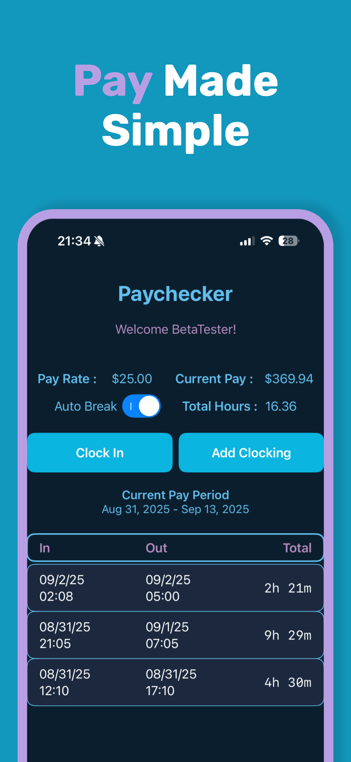PayChecker+ screenshot 4