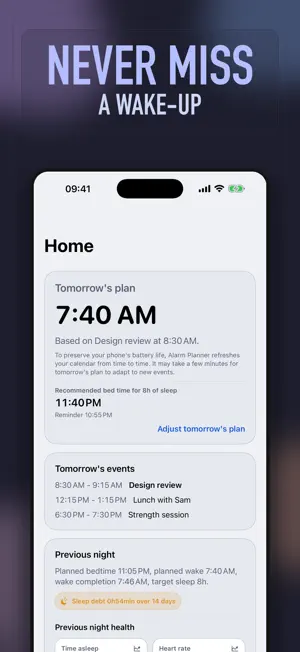 Alarm Clock Smart Auto Planner screenshot 1