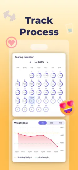 Capture d'écran de Intermittent Fasting: EasyFast sur iPhone 4