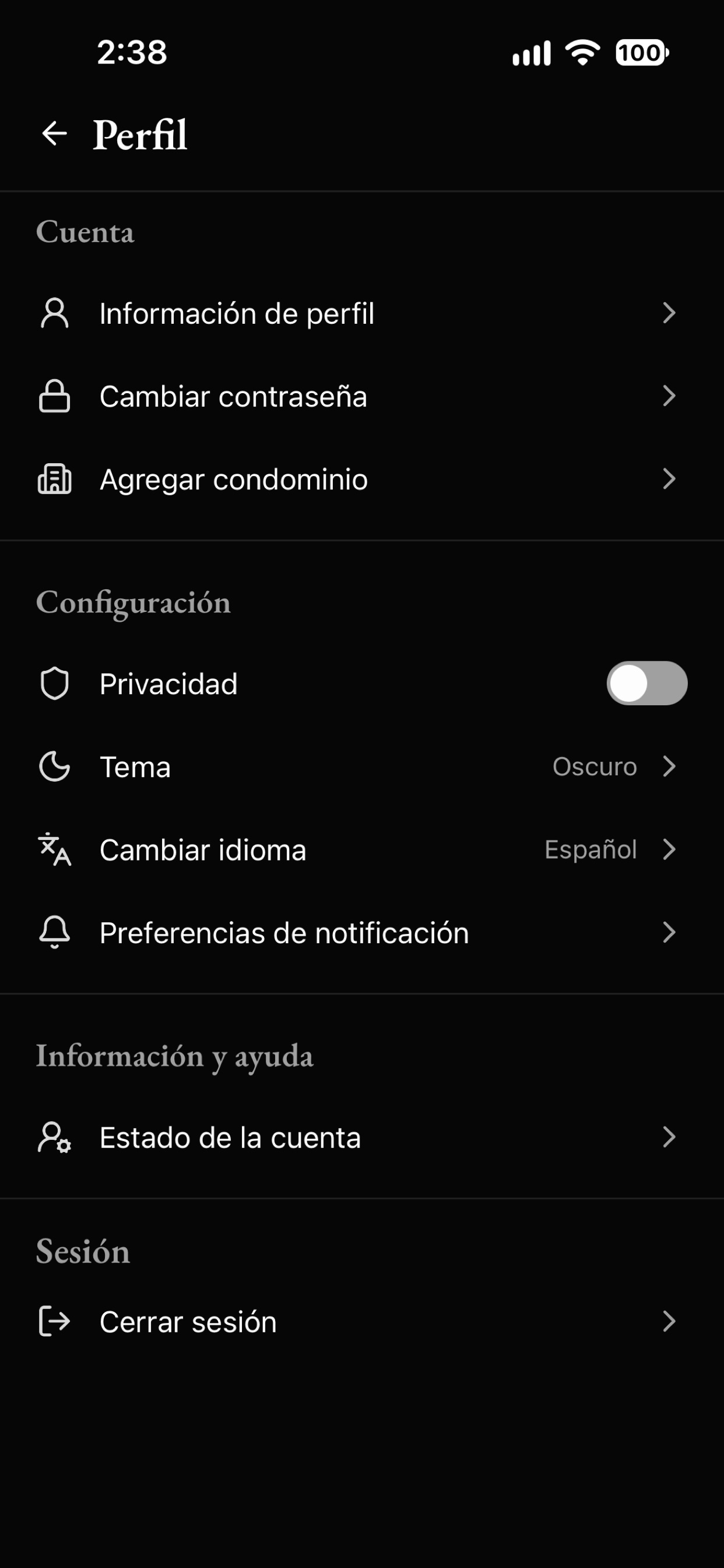 Screenshot 1 of Nido Residencial