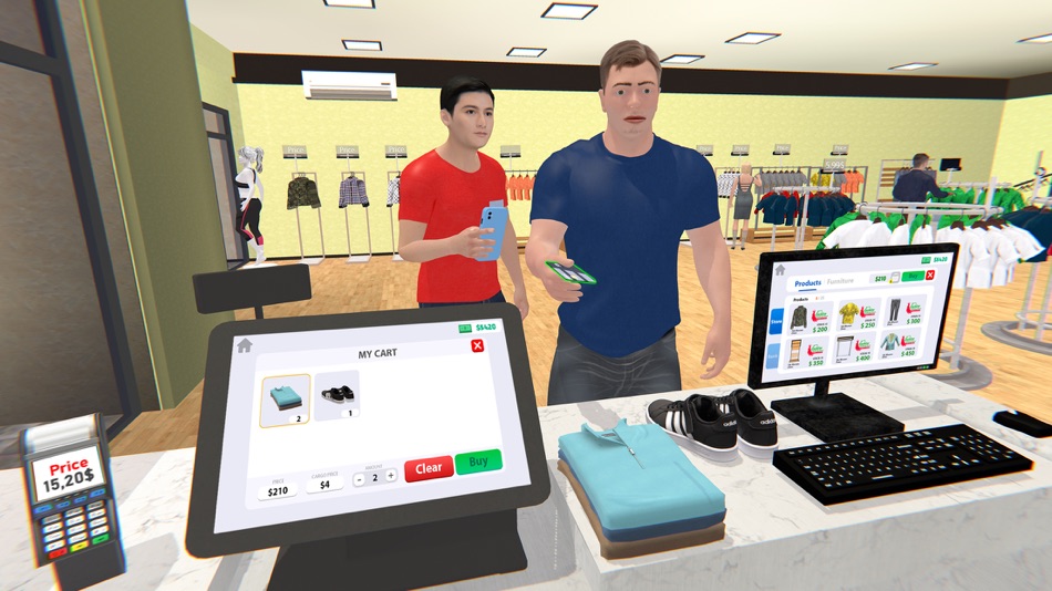 #1. Cloth Store Manager Simulator (iOS) Podle: Aamir Attique