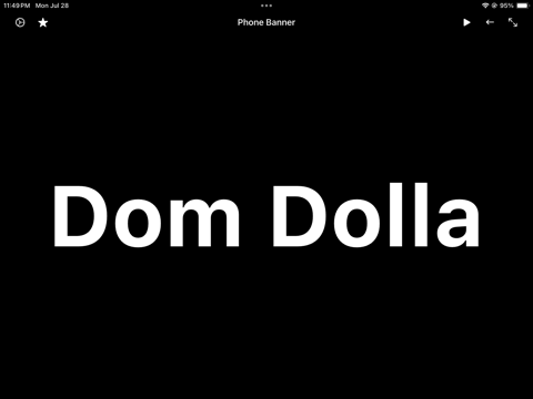 Phone Banner iPad screenshot 1 - Utilities app