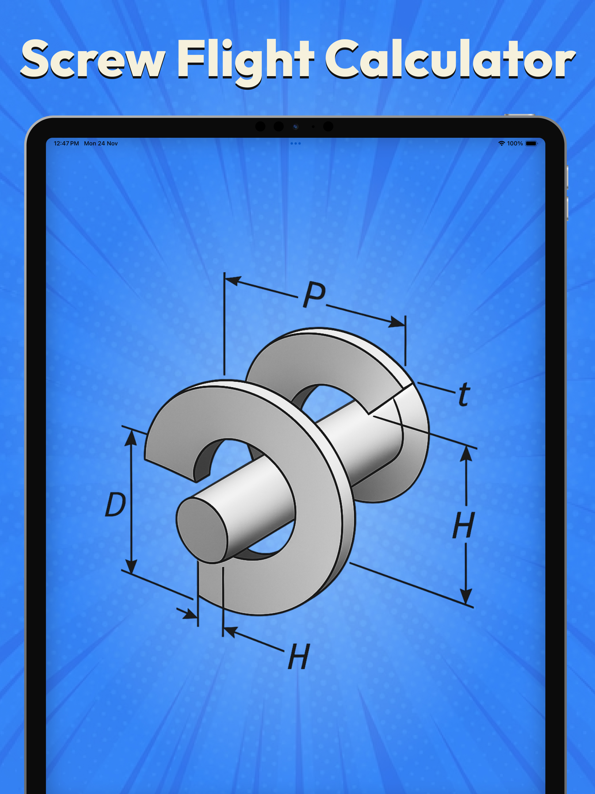 Screw Flight Calculator screenshot 6