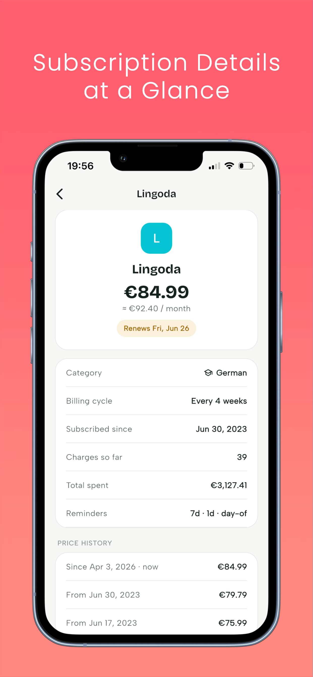 CatchAll: Subscriptions screenshot 3