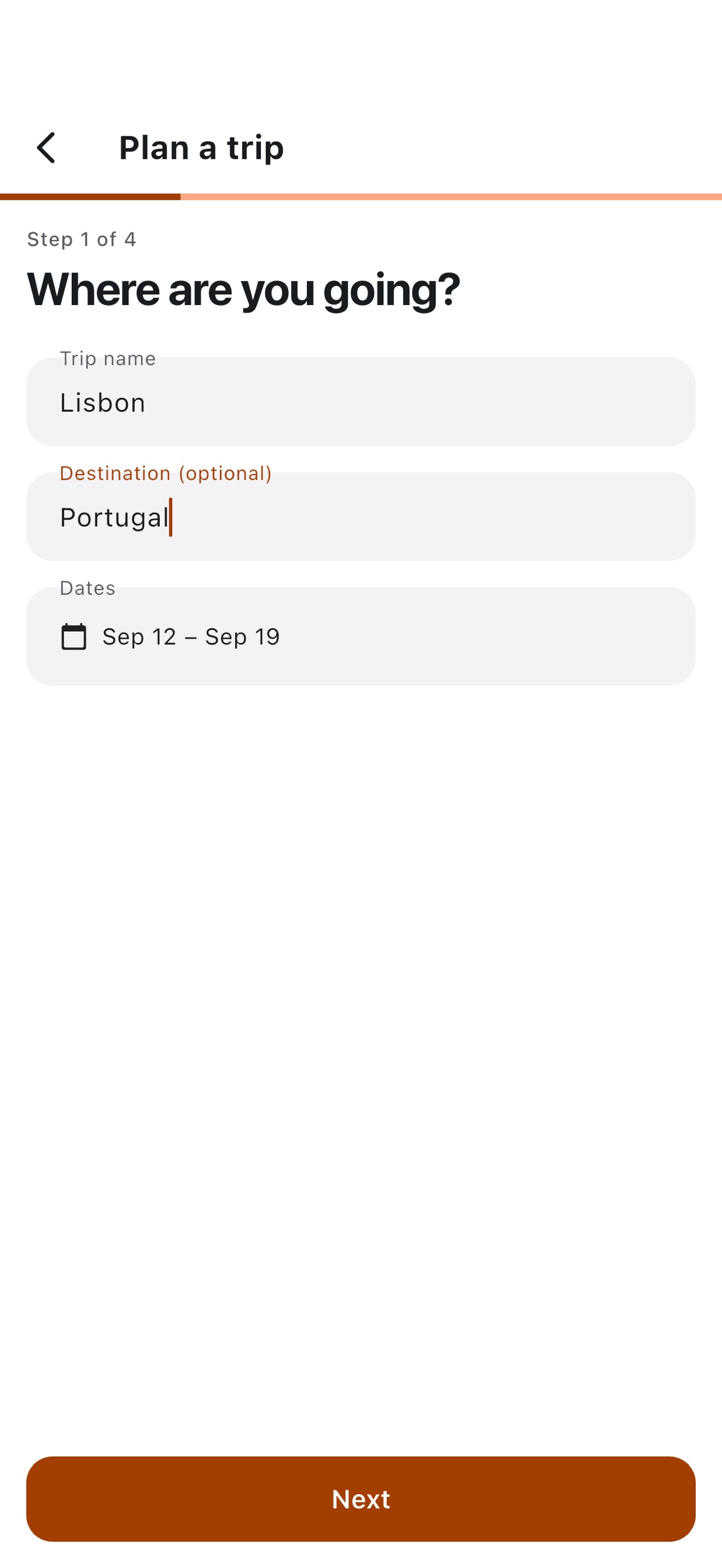 Screenshot 1 of Pack Your Bags Checklist