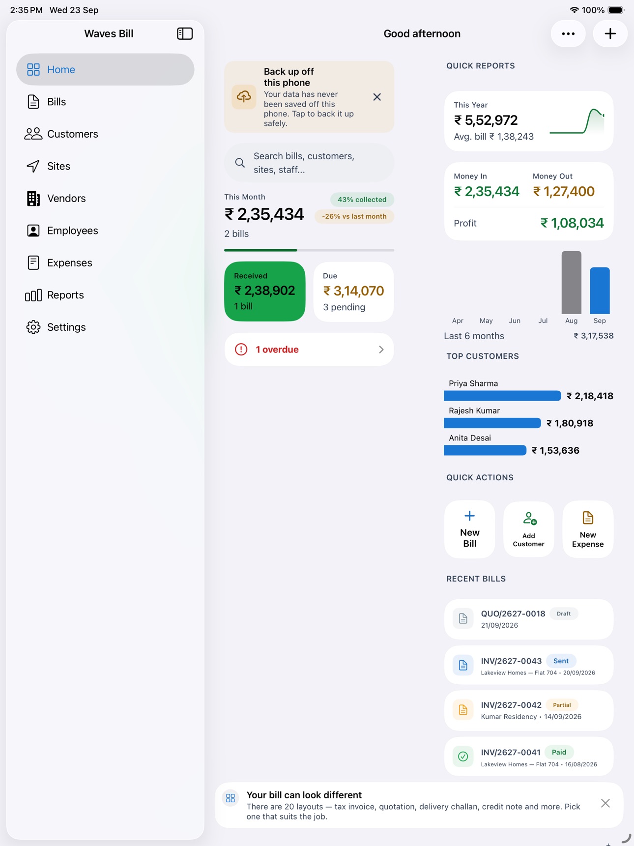 Screenshot 6 of Waves Bill