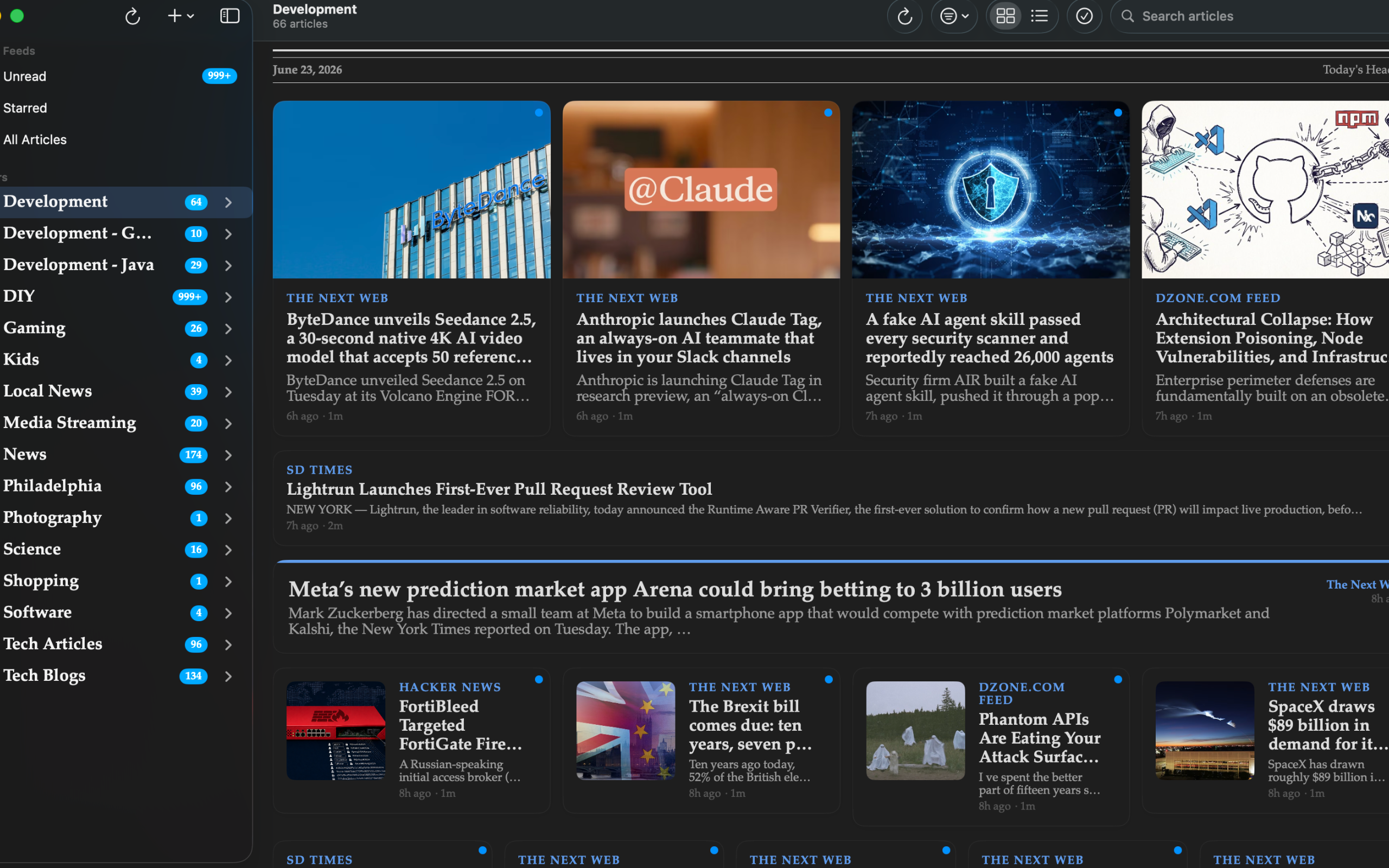 Flux News Reader screenshot 9