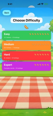 Word Dog: Hotdog Word Game iPhone screenshot