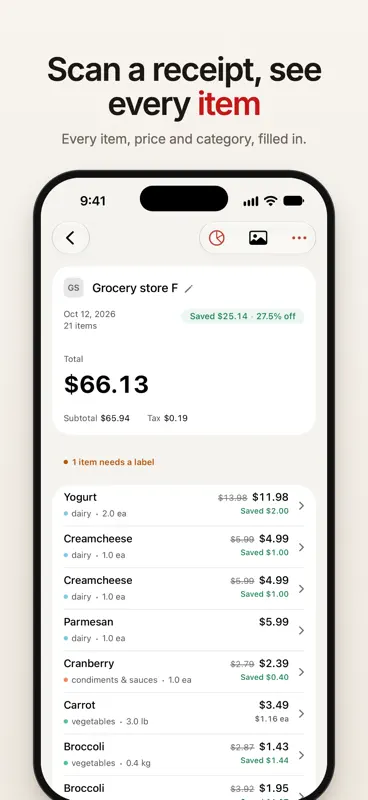 Groceries Tracker: Budget App screenshot 3 of 5
