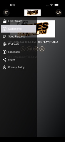 TUNES 92.5 & 104.5 FM screenshot