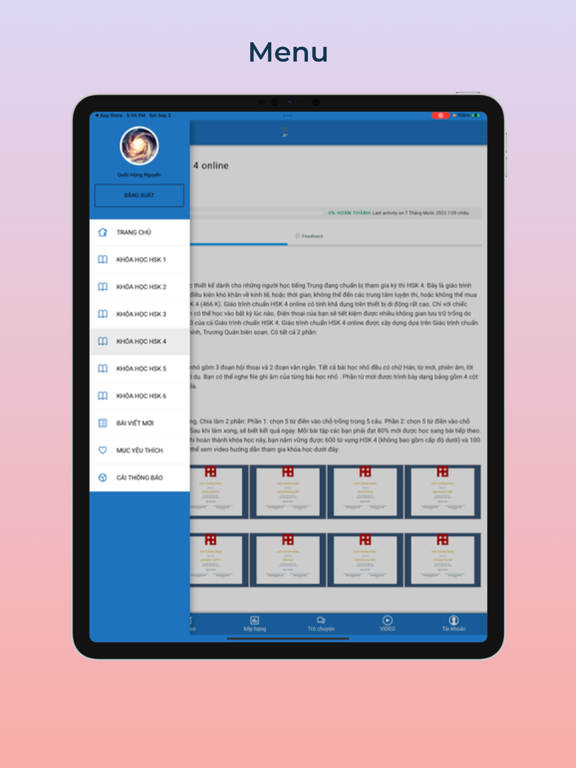 Screenshot #4 pour HSK online - Học tiếng Trung