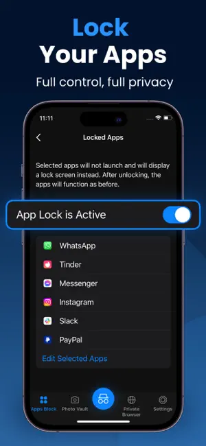 PH: App Locker for your iPhone screenshot 2