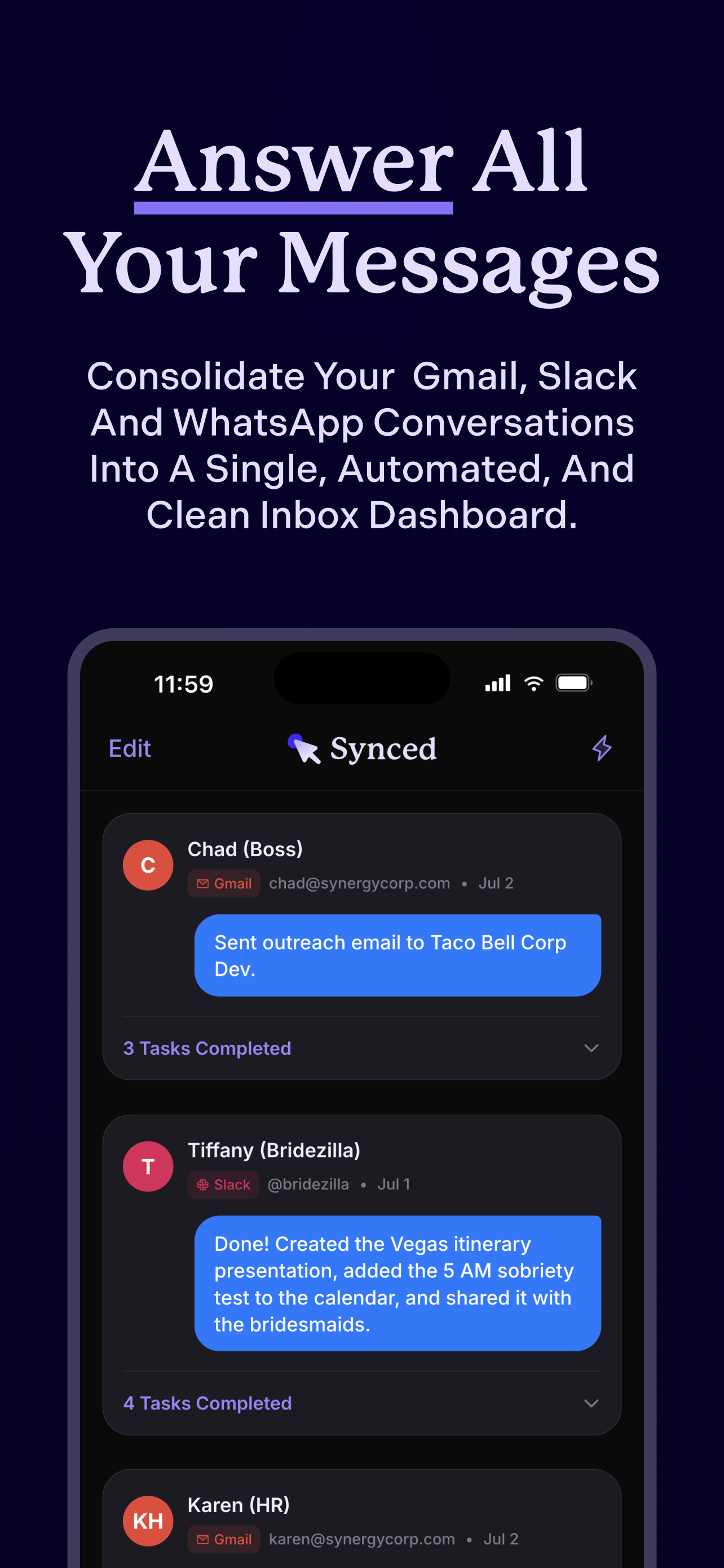 Synced - Inbox on Autopilot screenshot 2