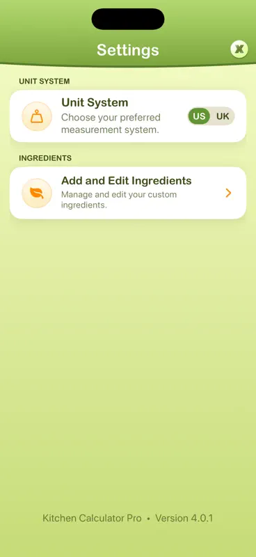 Kitchen Calculator PRO screenshot 6 of 6