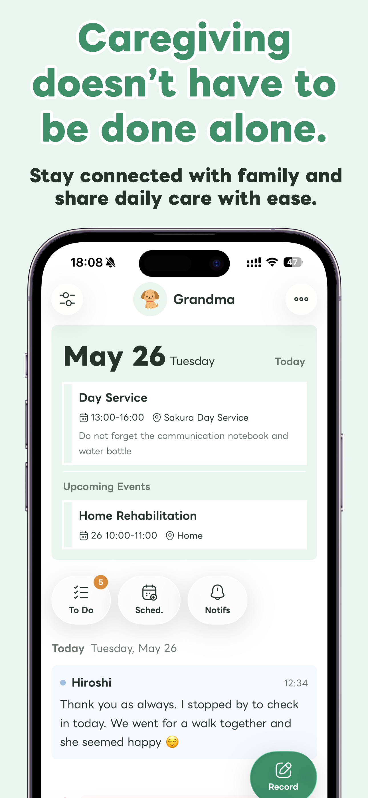 Caregiver Home Care: CAREZ screenshot 2