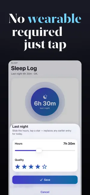 Sleep Log - Hours & Quality screenshot 3