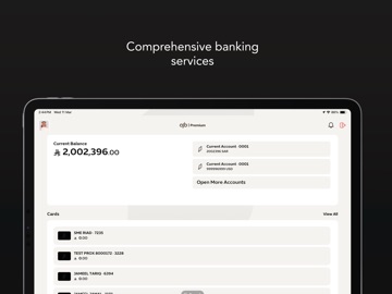 AlJazira Bank iPad screenshot 1