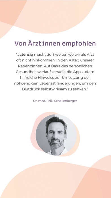 actensio - Blutdruck App Screenshot