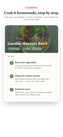 Veganizer iPhone screenshot