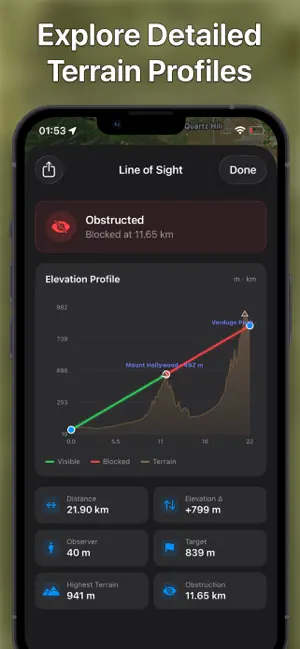 Terrain Elevation Profile screenshot 2