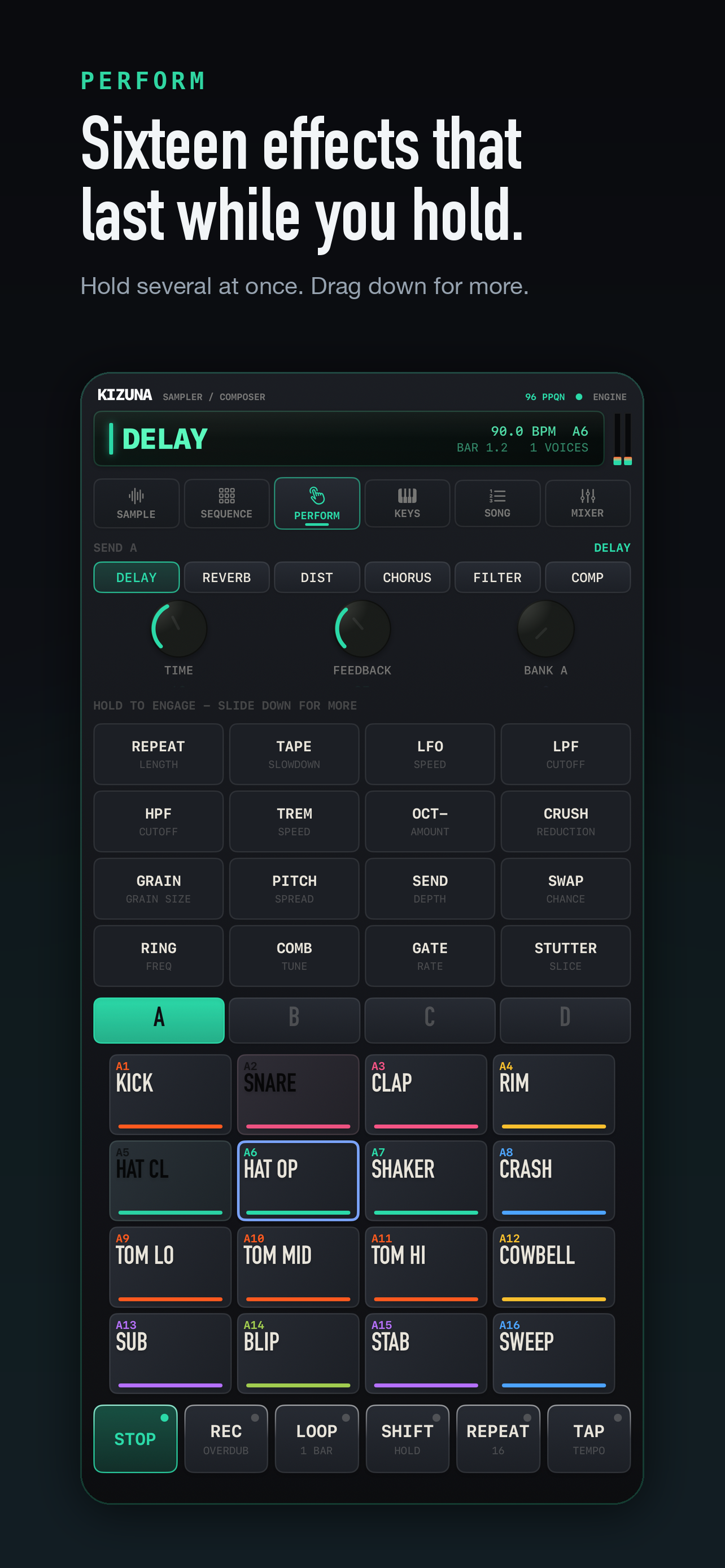 KIZUNA Sampler & Beat Maker screenshot 4