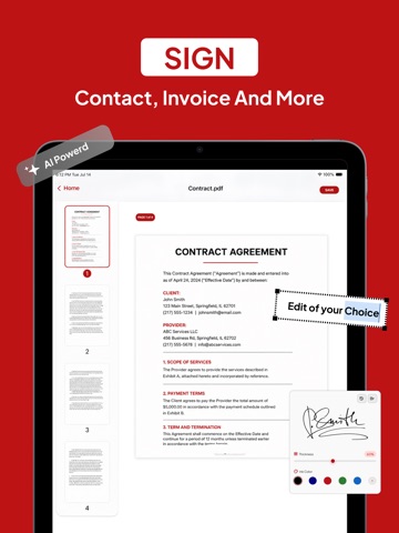 PDF Editor, Converter - Reader iPad screenshot