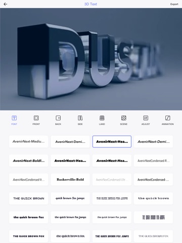 3D Text-AI Word Art Font Maker iPad screenshot