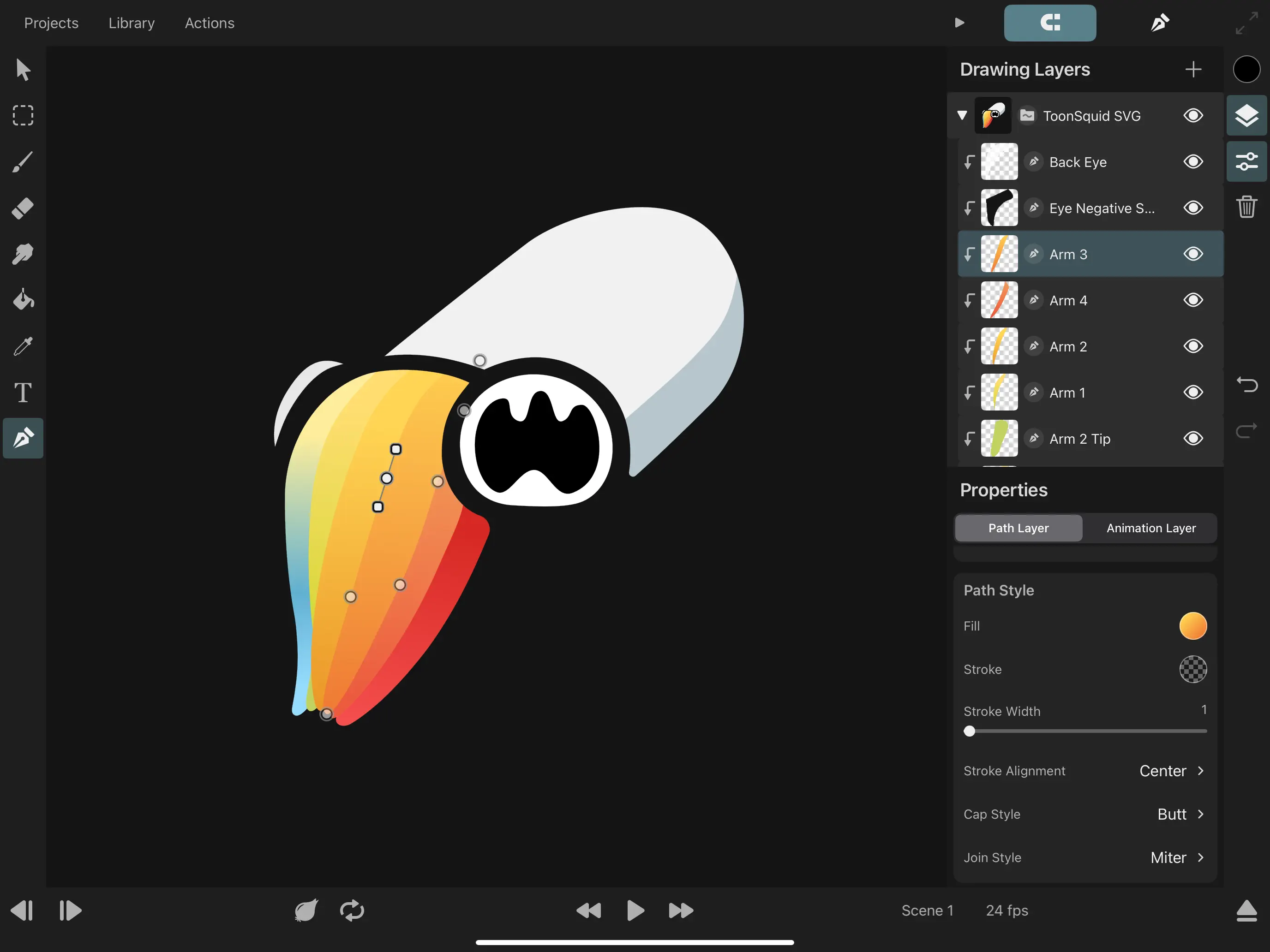 #8. ToonSquid (iOS) Által: Keiwan Donyagard