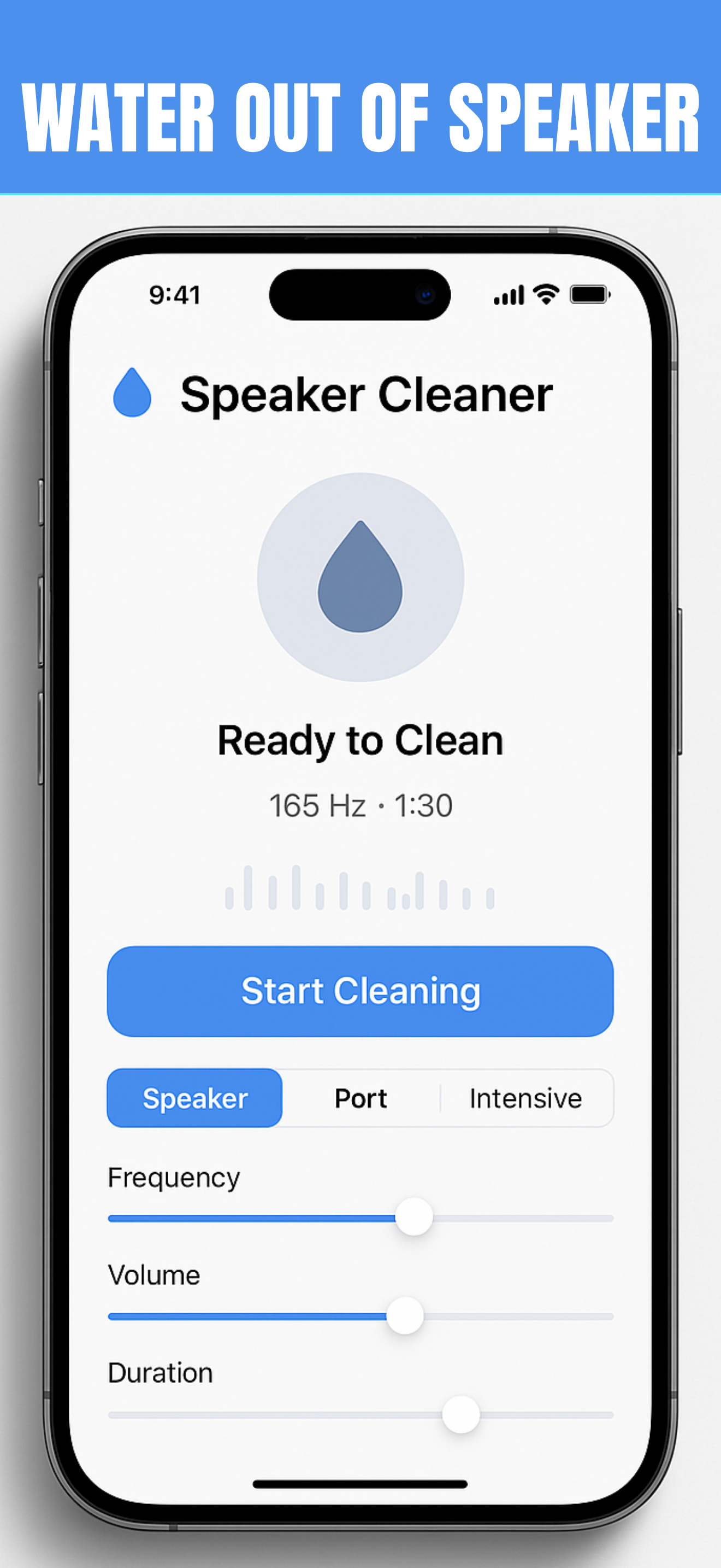 Water Out Of Speaker