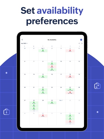 Zoho Shifts iPad screenshot