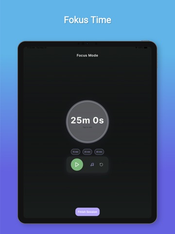 FocusTimes! iPad screenshot