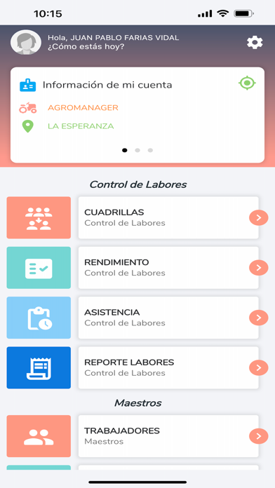 agromanagerCL iPhone screenshot