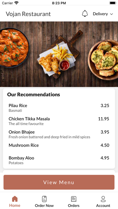 Vojan Restaurant Screenshot