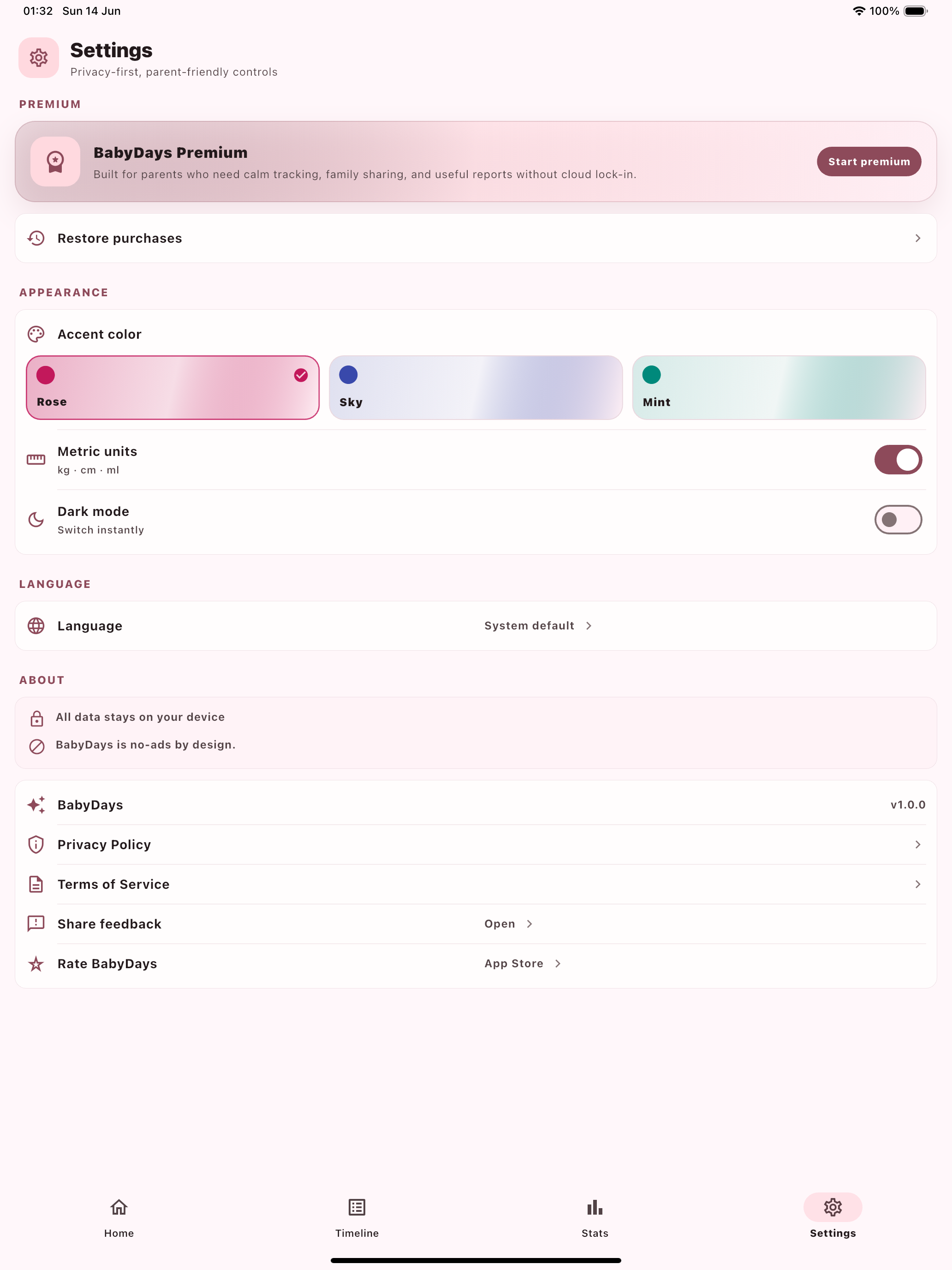 BabyDays - Baby Care Tracker