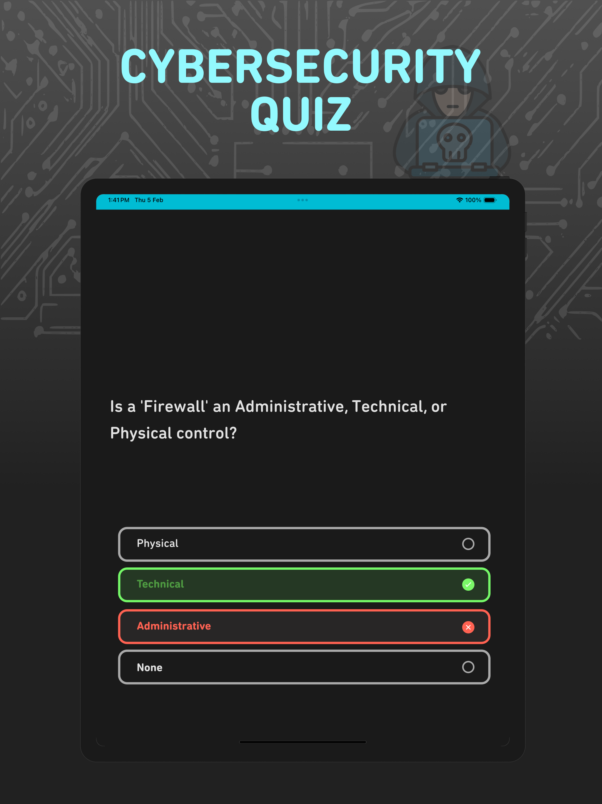 Cybersecurity Quiz App screenshot 9