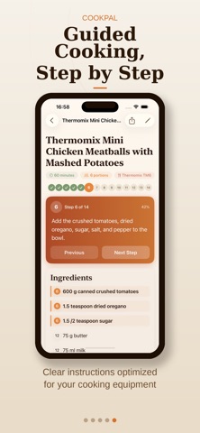 Cookpal: recipe generator iPhone screenshot