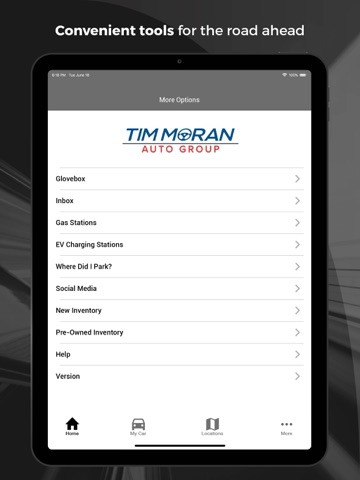 The Tim Moran Auto Group iPad screenshot