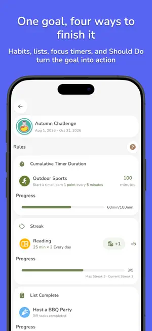 Goal Tracker: Challenges screenshot 2
