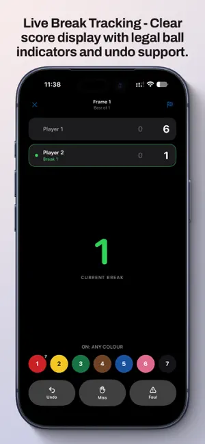 Snooker Scoring & Competitions screenshot 2