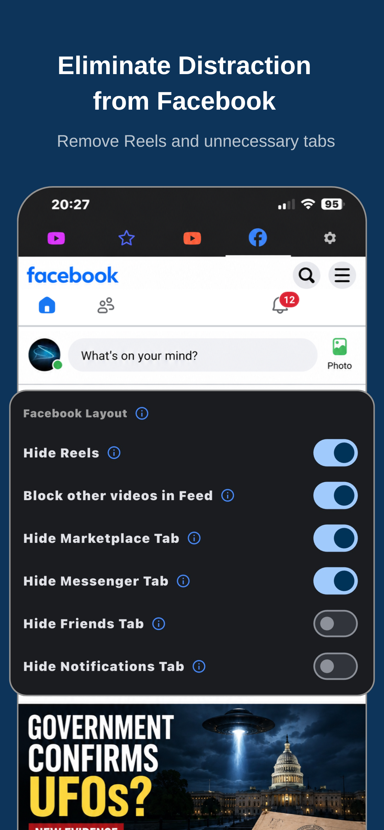 SocialRouter–Hide Reels&Shorts screenshot 4