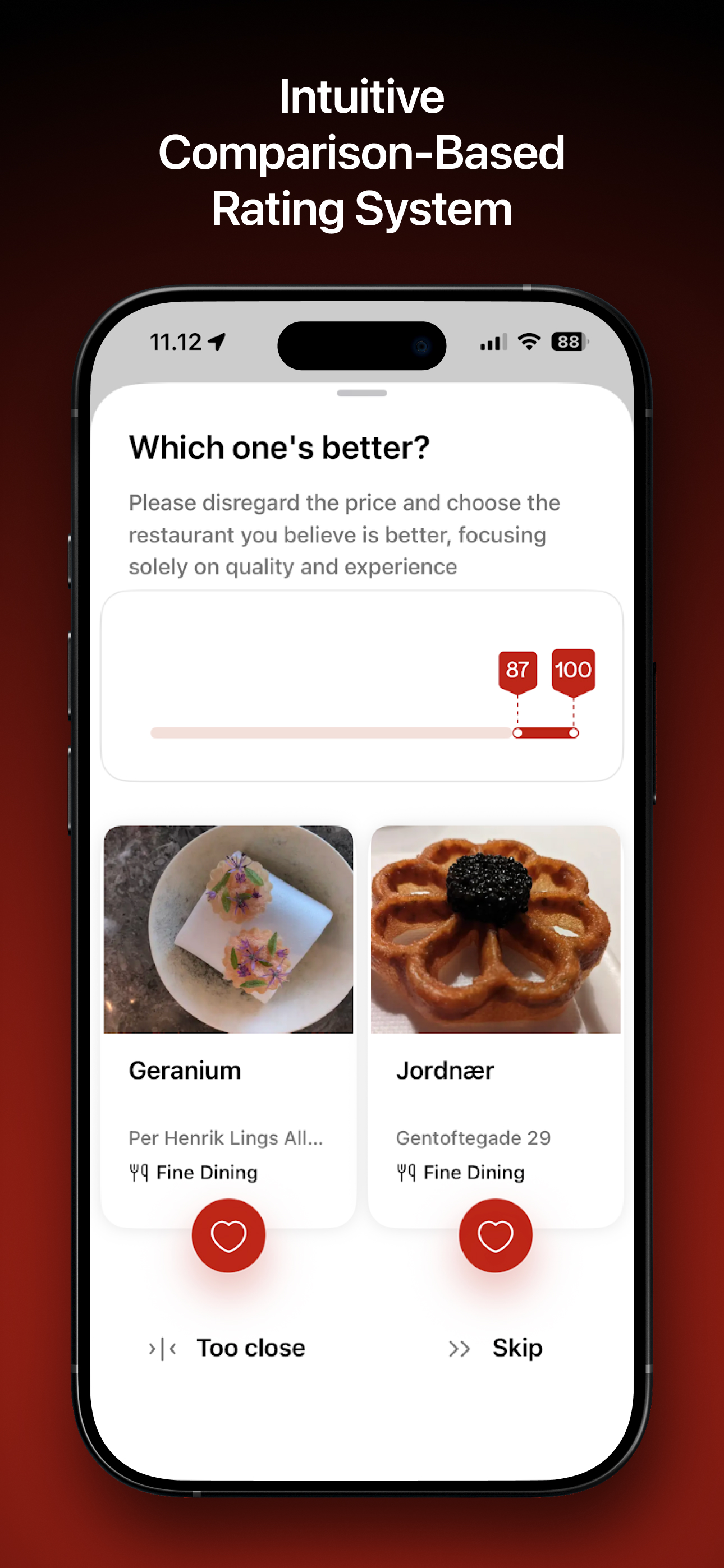 Vota - Restaurant Finder