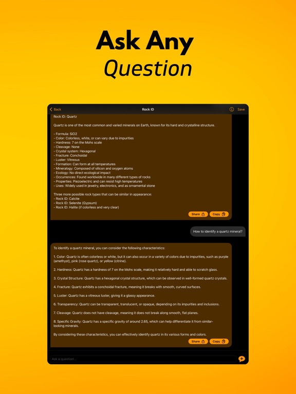 Rock Scanner: Stone Identifier iPad screenshot 4 - Reference app