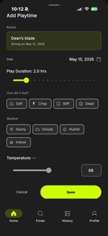String Master - Tennis Log screenshot