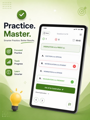 AFOQT Prep: AI Practice Test iPad screenshot