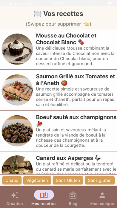 GourmAI - Chef Cuisinier IA Screenshot