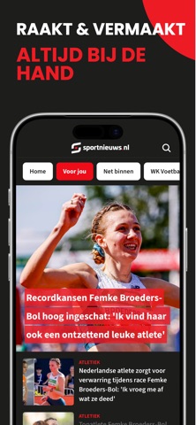 Sportnieuws.nl iPhone screenshot
