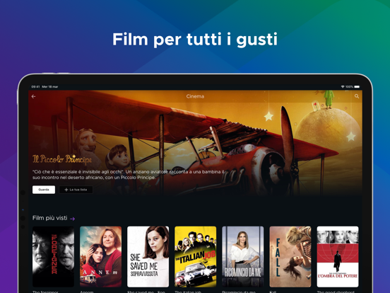 Mediaset Infinity Italia iPad screenshot 4 - Entertainment app