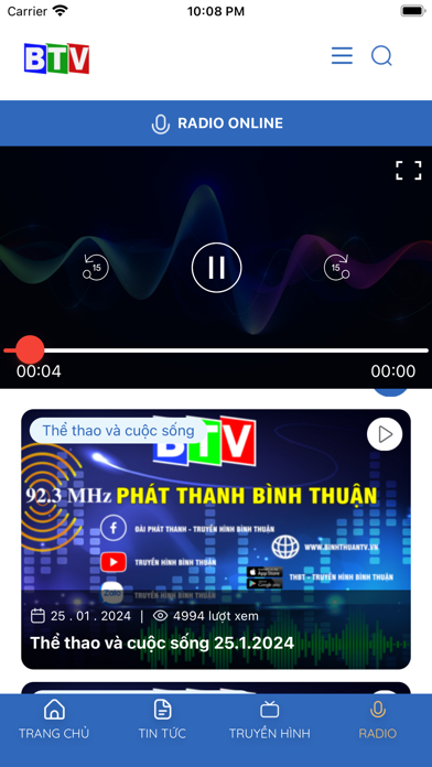 THBT - Truyền Hình Bình Thuận Screenshot